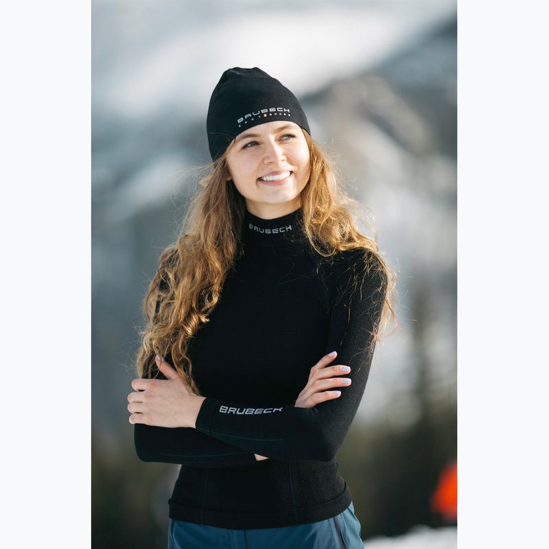 Longsleeve termoaktywny damski Brubeck Extreme Wool czarny 4