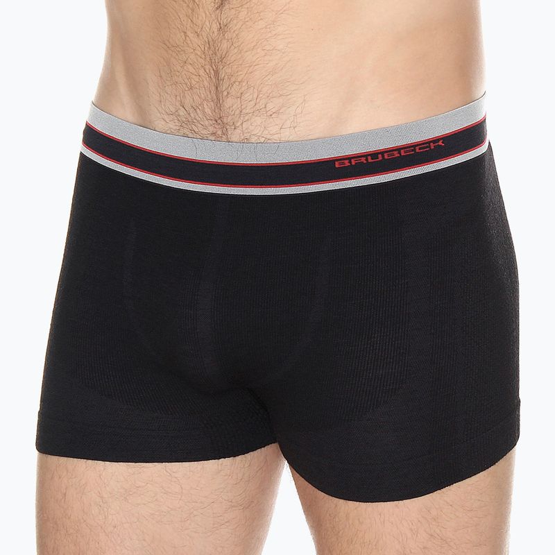 Bokserki termoaktywne męskie Brubeck Active Wool czarny 5