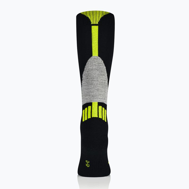 Skarpety narciarskie męskie Brubeck Ski Force czarny/zielony 3