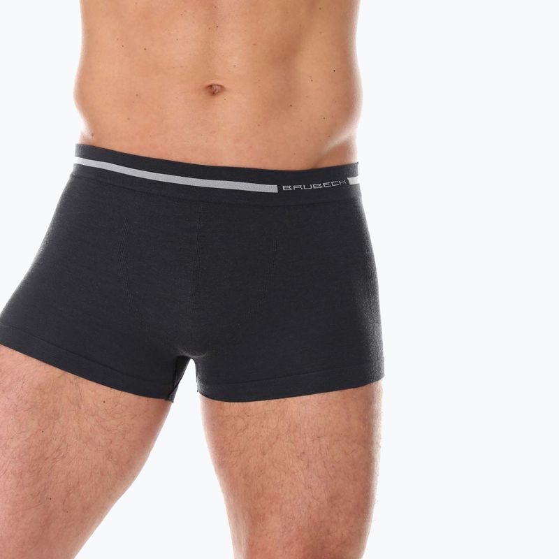 Bokserki termoaktywne męskie Brubeck Comfort Wool grafitowy 2