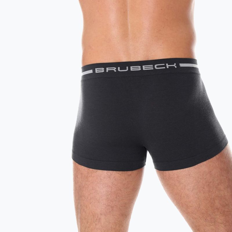 Bokserki termoaktywne męskie Brubeck Comfort Wool grafitowy 3
