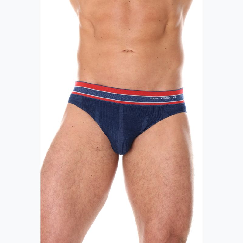 Slipy termoaktywne męskie Brubeck Active Wool granatowy 2