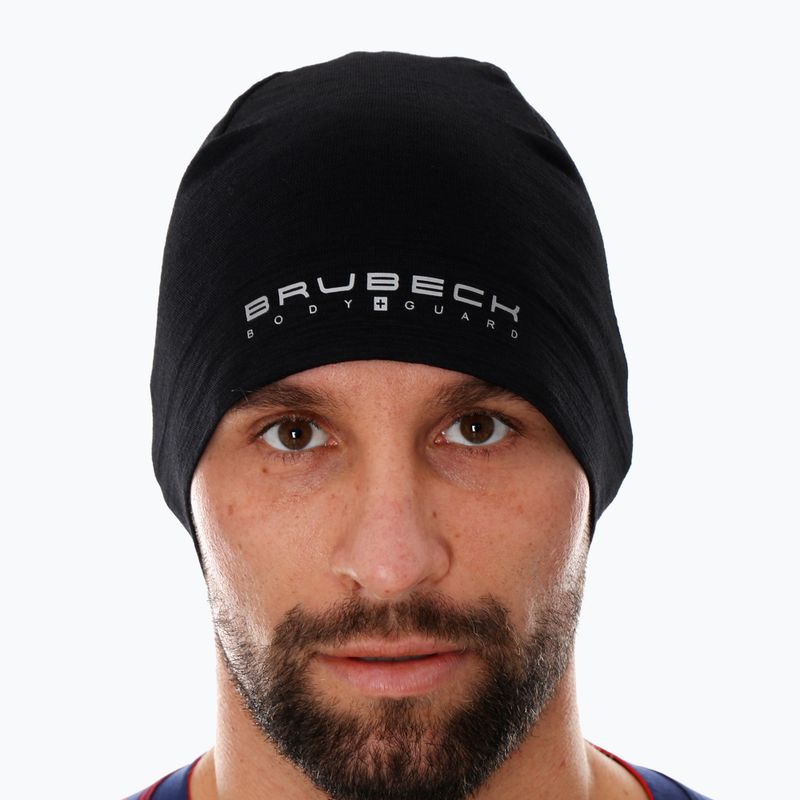Czapka termoaktywna Brubeck Merino Wool czarny 4