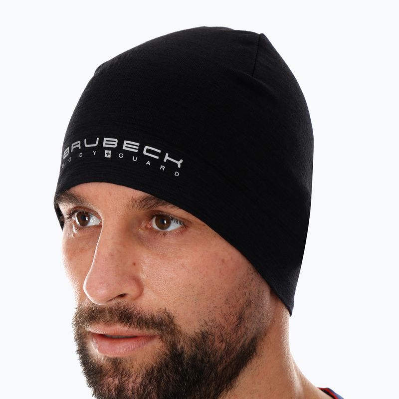 Czapka termoaktywna Brubeck Merino Wool czarny 5