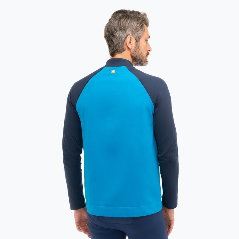Bluza termoaktywna męska Brubeck Athletic Full Zip niebieski/jeansowy 2