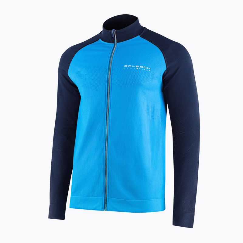 Bluza termoaktywna męska Brubeck LS1408 Athletic niebieski / jeansowy 3