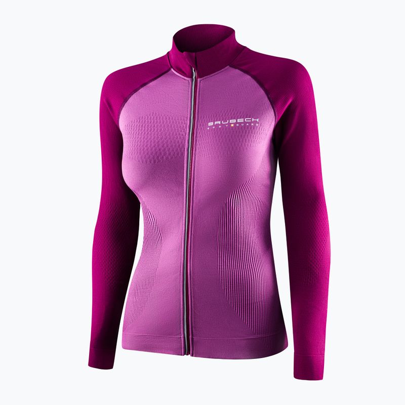 Bluza termoaktywna damska Brubeck LS1352 Athletic wrzosowy / śliwkowy 3