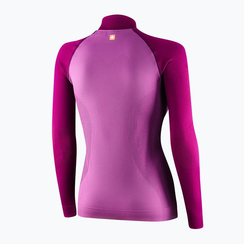 Bluza termoaktywna damska Brubeck LS1352 Athletic wrzosowy / śliwkowy 4