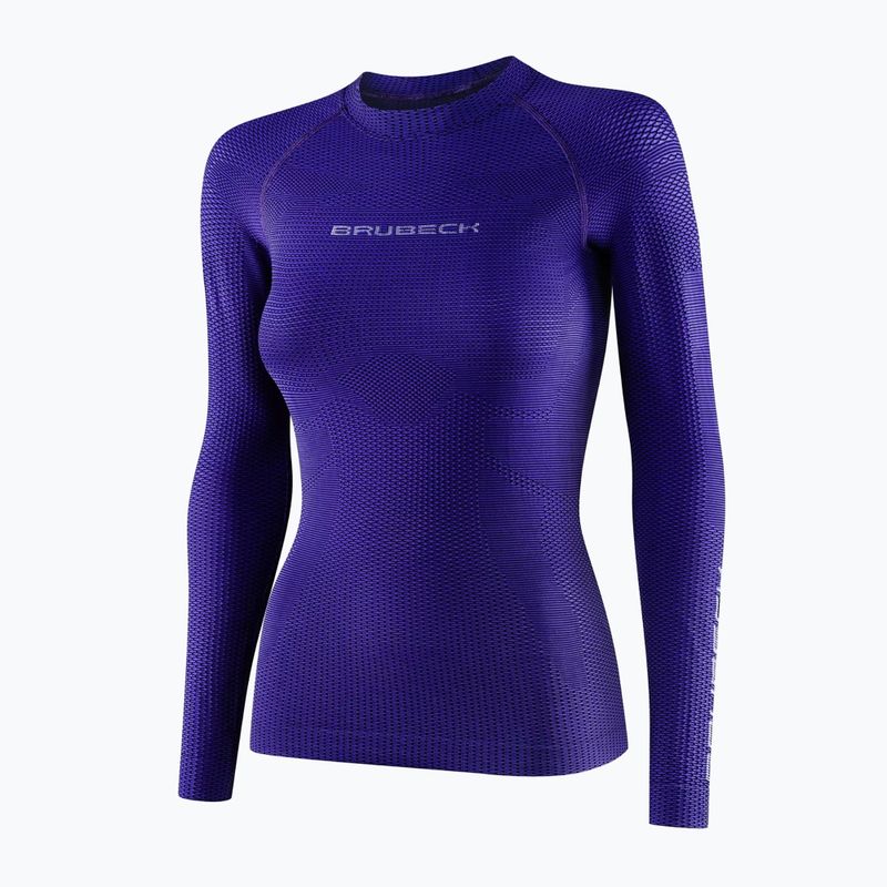 Longsleeve do biegania damski Brubeck 3D Run Pro fioletowy 7