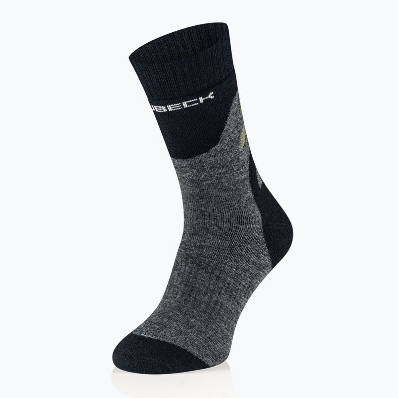 Skarpety męskie Brubeck Trekking Merino grafitowy/khaki