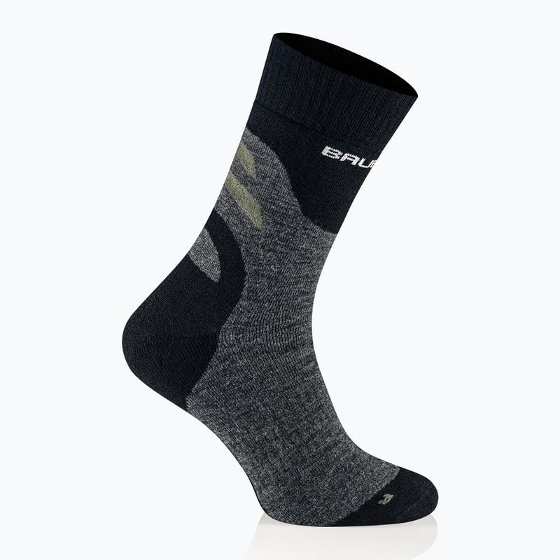 Skarpety męskie Brubeck Trekking Merino grafitowy/khaki 2