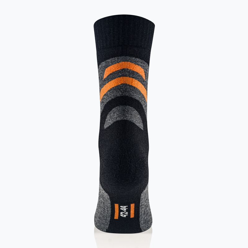 Skarpety męskie Brubeck Trekking Merino grafitowy/pomarańczowy 3