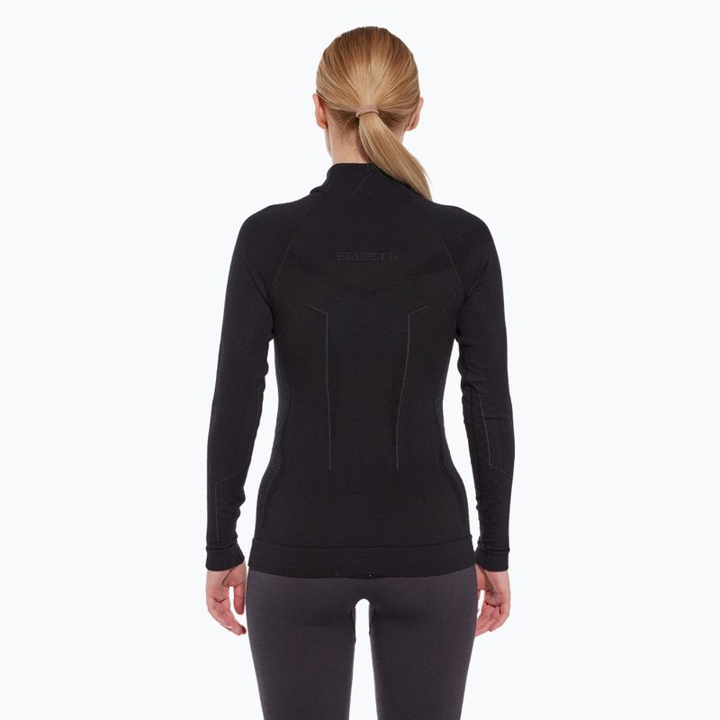 Longsleeve termoaktywny damski Brubeck Extreme Merino czarny 2
