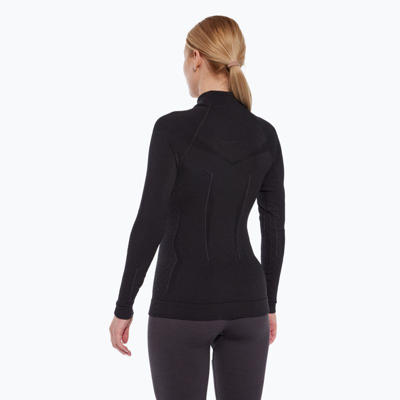 Longsleeve termoaktywny damski Brubeck Extreme Merino czarny 4