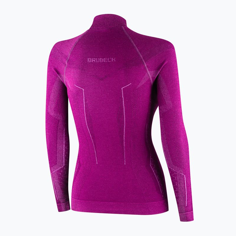 Bluza termoaktywna damska Brubeck Extreme Merino fuksjowy 6