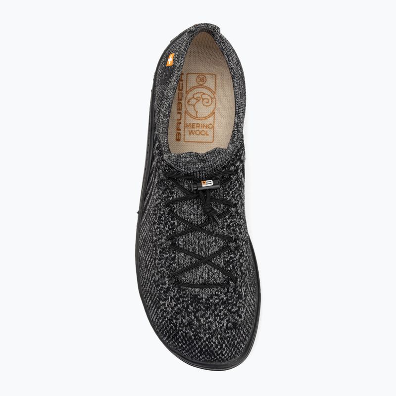 Buty barefoot damskie Brubeck Barefoot Merino grafitowy/czarny 5