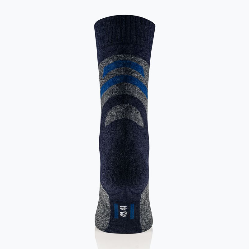 Skarpety męskie Brubeck Trekking Merino grafitowy/niebieski 3