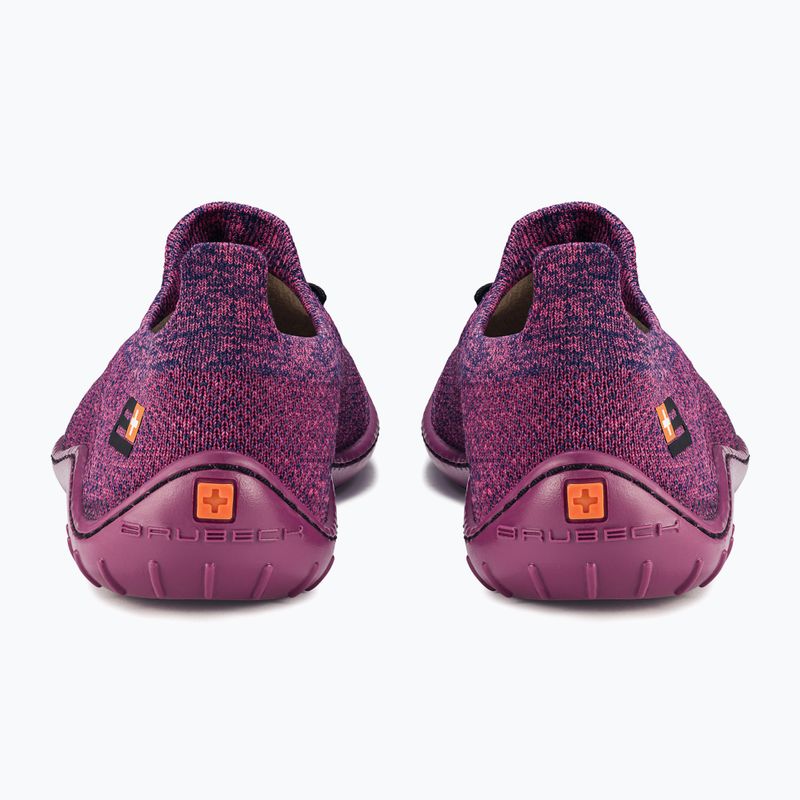 Buty barefoot damskie Brubeck Barefoot Merino śliwkowy/fuksjowy 10