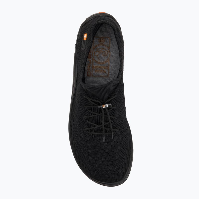 Buty barefoot męskie Brubeck Barefoot Merino czarny/czarny 5