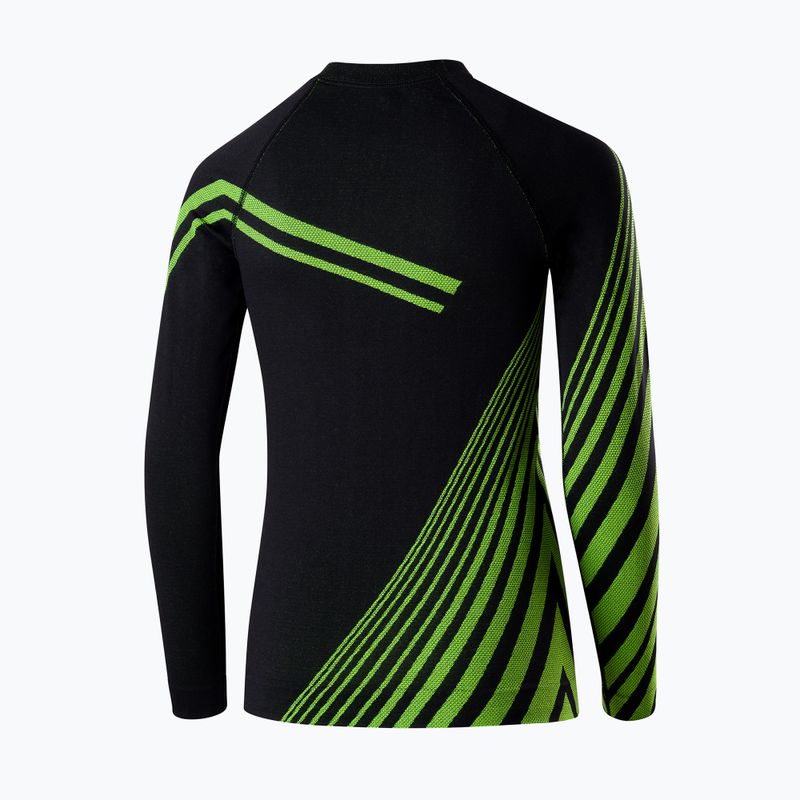 Komplet bielizny termoaktywnej dziecięcej Brubeck Dry Junior czarny/neonowy 3