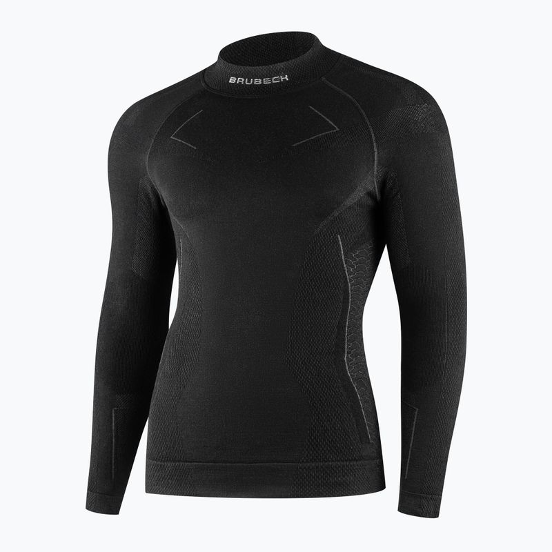 Bluza termoaktywna męska Brubeck Extreme Merino czarny 3