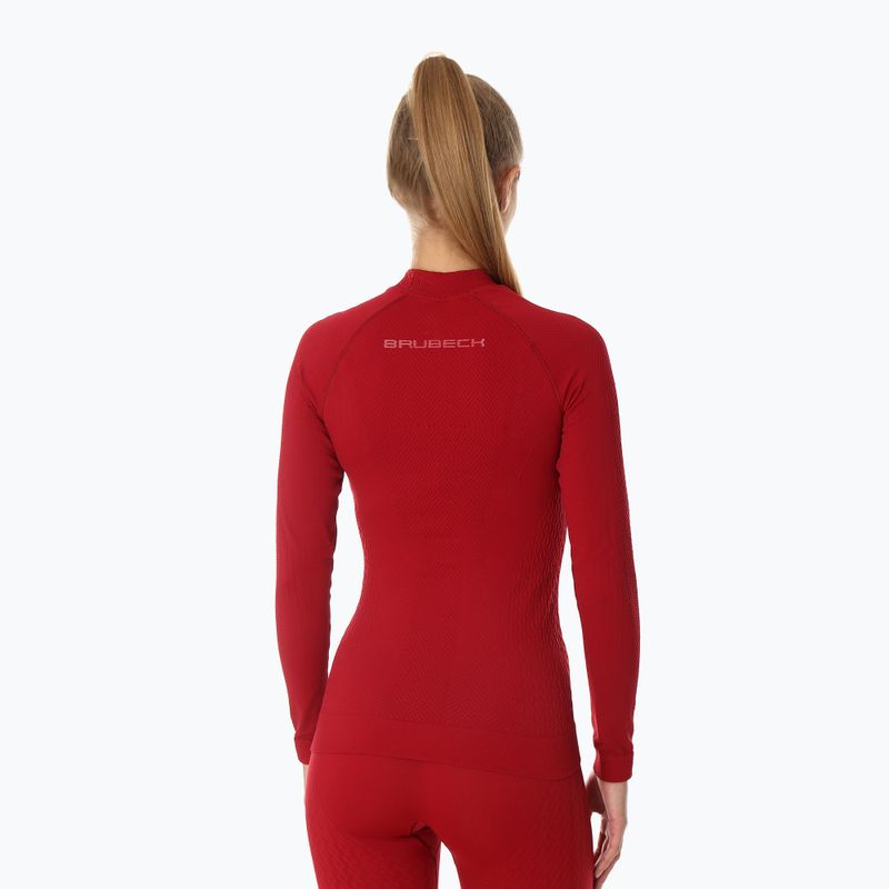 Bluza termoaktywna damska Brubeck Extreme Thermo bordowy 2
