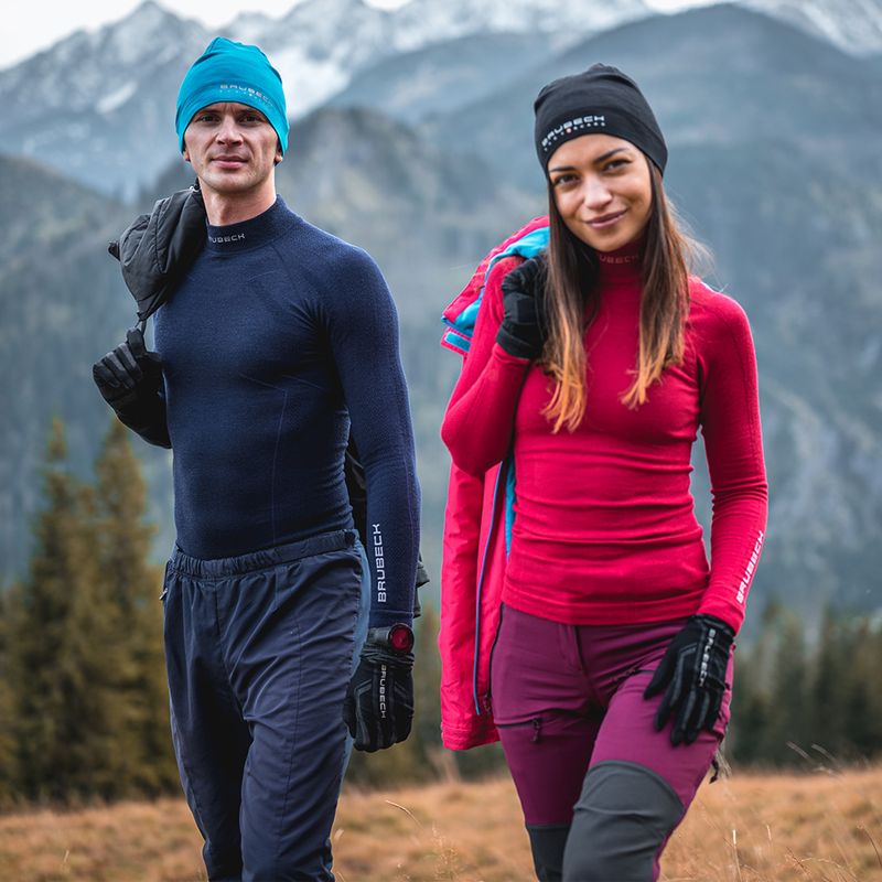 Bluza termoaktywna damska Brubeck Extreme Thermo bordowy 9