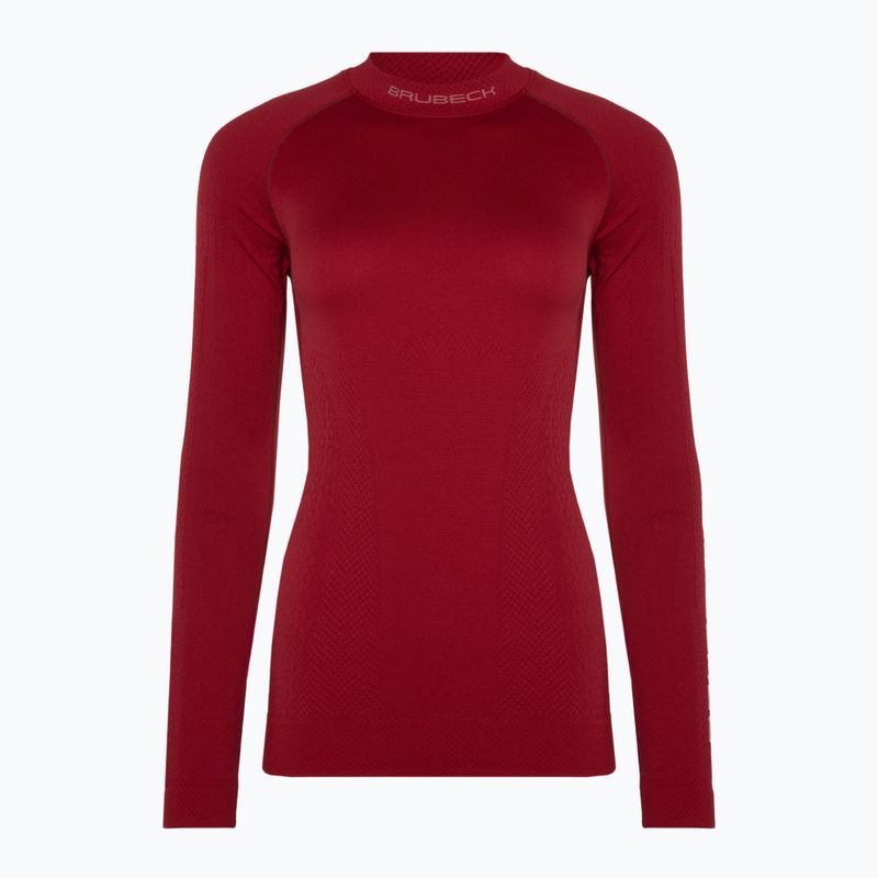 Bluza termoaktywna damska Brubeck Extreme Thermo bordowy 3