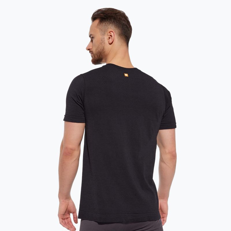 Koszulka termoaktywna męska Brubeck Outdoor Merino Wool Pro SS black/bear 2 2