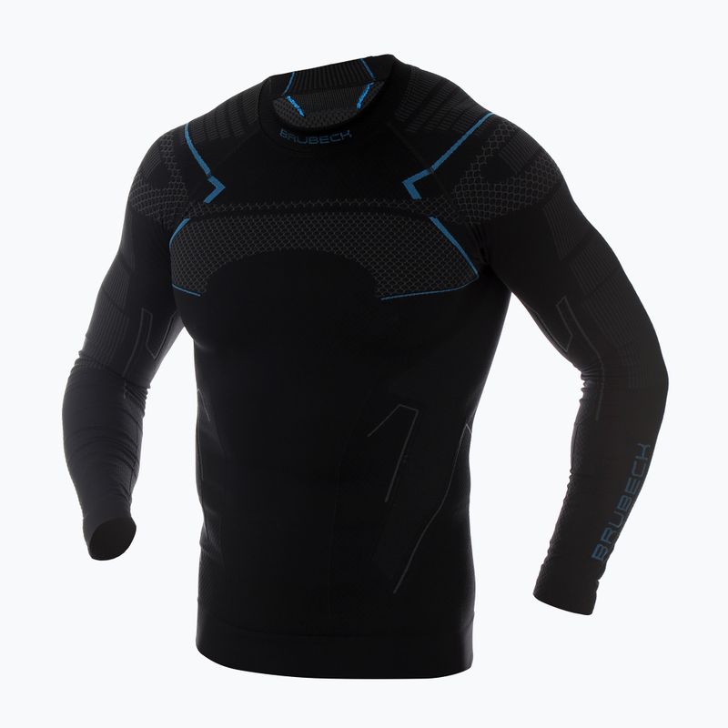 Bluza termoaktywna męska Brubeck Thermo czarny/niebieski 3
