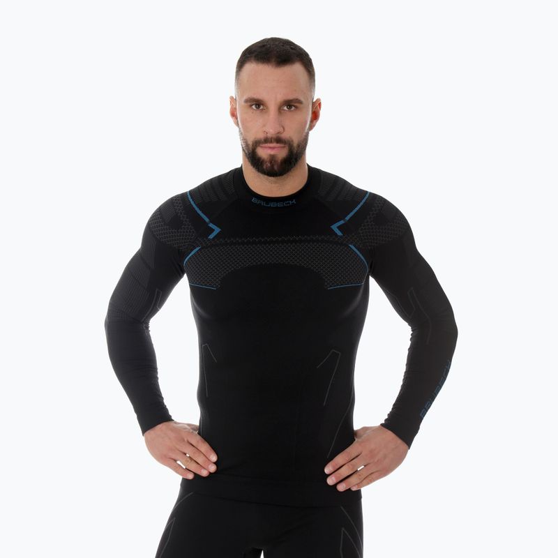 Bluza termoaktywna męska Brubeck Thermo czarny/niebieski