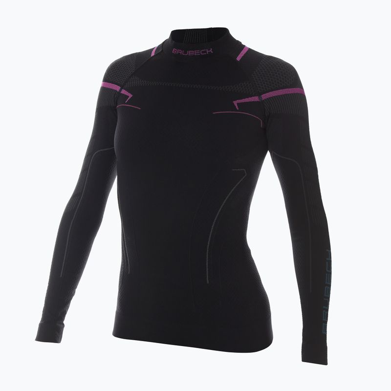 Bluza termoaktywna damska Brubeck Thermo czarny/różowy 3