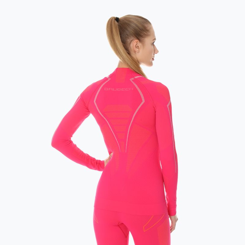 Bluza termoaktywna damska Brubeck Thermo fuksjowy 2