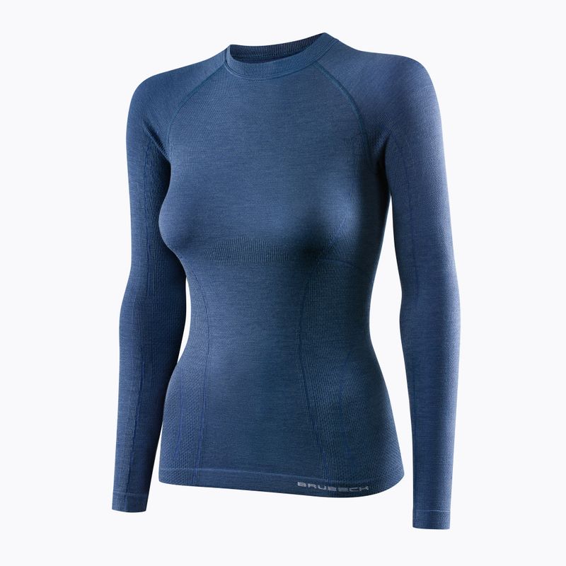 Bluza termoaktywna damska Brubeck Merino Active Wool jeansowy 3