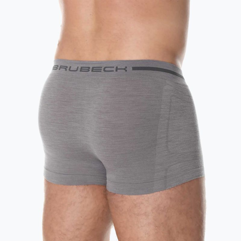 Bokserki termoaktywne męskie Brubeck Comfort Wool ciemnoszary 3