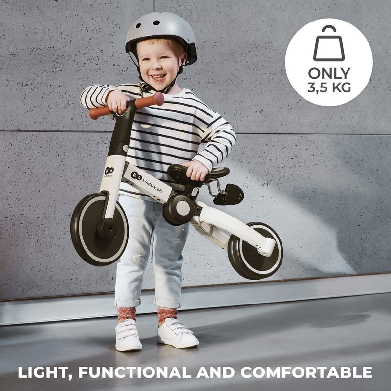 Rowerek biegowy trójkołowy Kinderkraft 4TRIKE silver grey 14