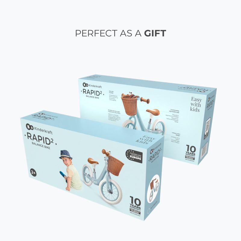 Rowerek biegowy Kinderkraft Rapid 2 blue breeze 16