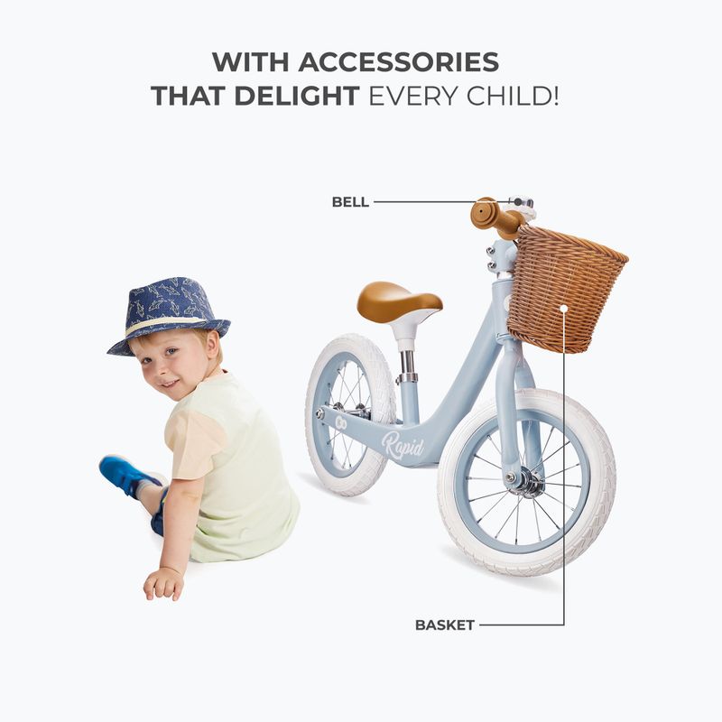 Rowerek biegowy Kinderkraft Rapid 2 blue breeze 22