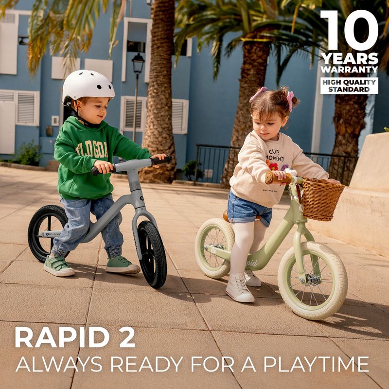 Rowerek biegowy Kinderkraft Rapid 2 savanah green 13