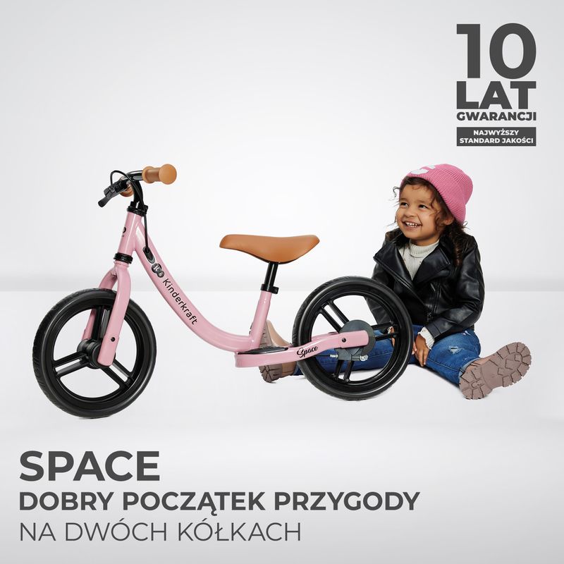 Rowerek biegowy Kinderkraft Space deep pink 10