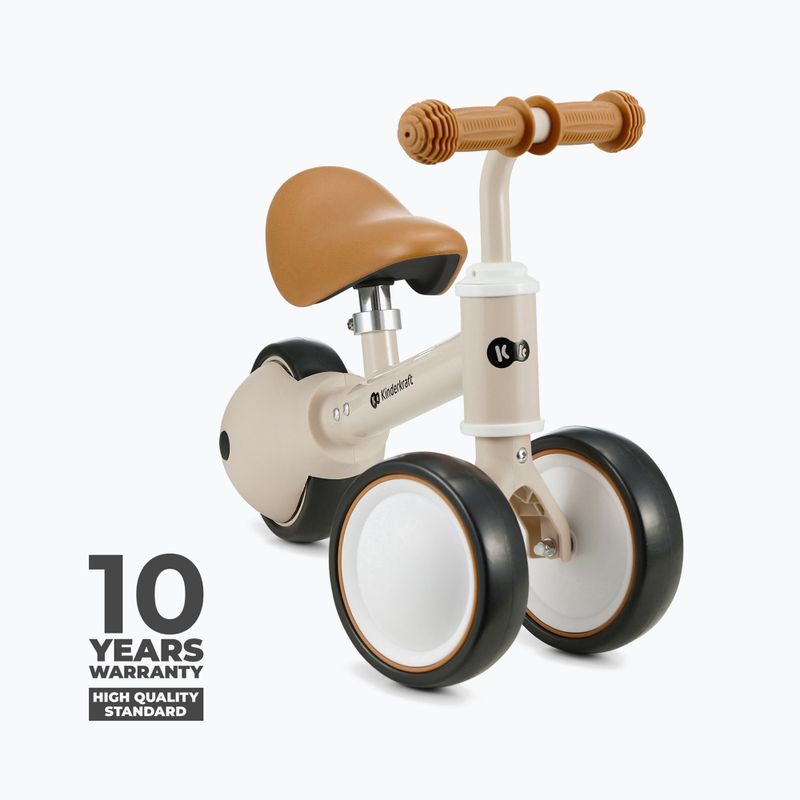 Rowerek biegowy trójkołowy Kinderkraft Cutie light beige 8