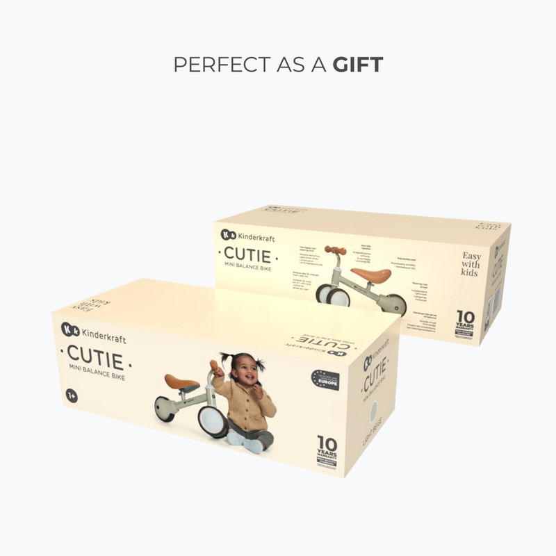 Rowerek biegowy trójkołowy Kinderkraft Cutie light beige 9