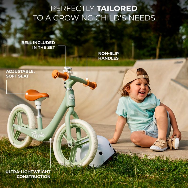 Rowerek biegowy Kinderkraft Fly Plus baby blue 15
