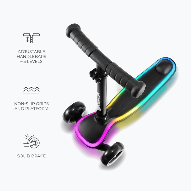 Hulajnoga trójkołowa dziecięca Kinderkraft Raket black 7