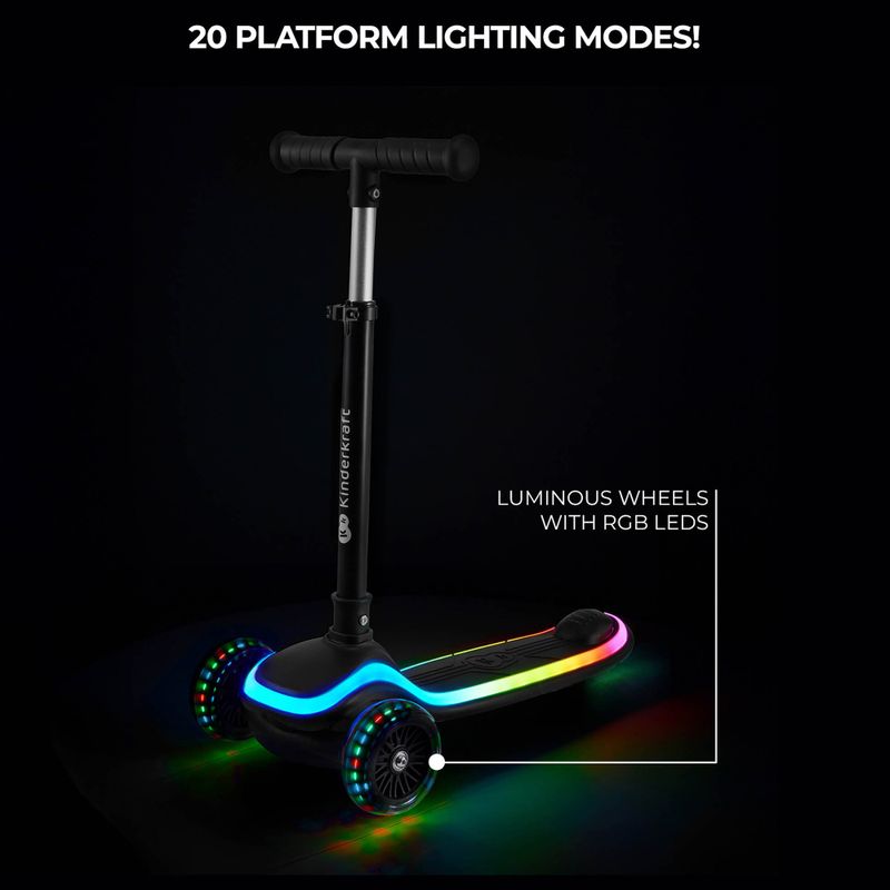 Hulajnoga trójkołowa dziecięca Kinderkraft Raket black 9