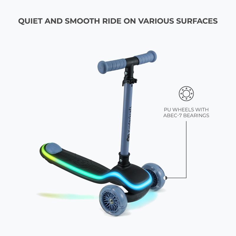 Hulajnoga trójkołowa dziecięca Kinderkraft Raket blue 6