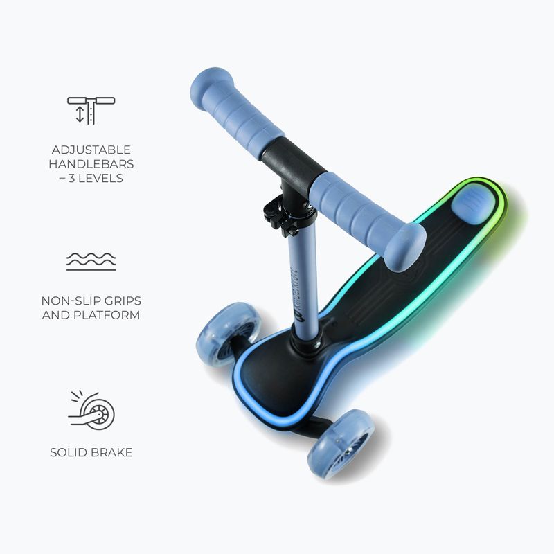 Hulajnoga trójkołowa dziecięca Kinderkraft Raket blue 7