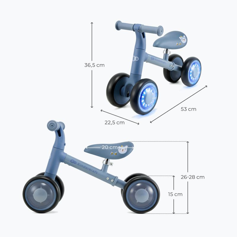 Rowerek biegowy Kinderkraft Cutie Flash blue 2