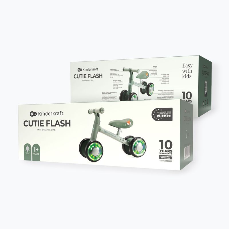 Rowerek biegowy Kinderkraft Cutie Flash green 6