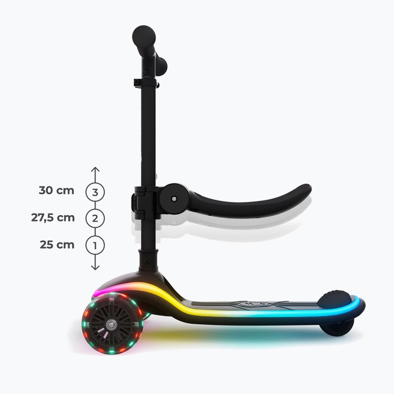 Hulajnoga trójkołowa dziecięca Kinderkraft Raket Up black 11